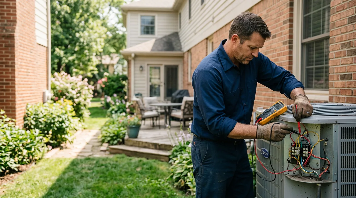 HVAC technician working near De Tour Village, MI